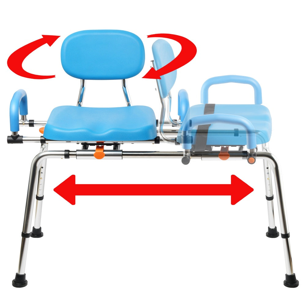 Allvibrant Swivel Tub Transfer Bench