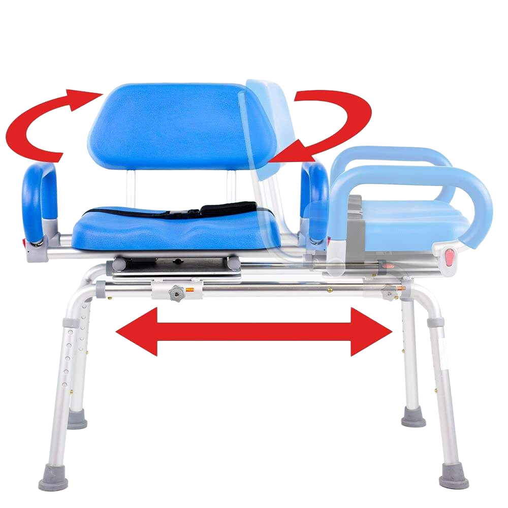 Allvibrant Swivel Tub Transfer Bench