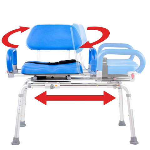 Allvibrant Swivel Tub Transfer Bench