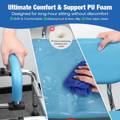 Allvibrant Swivel Tub Transfer Bench