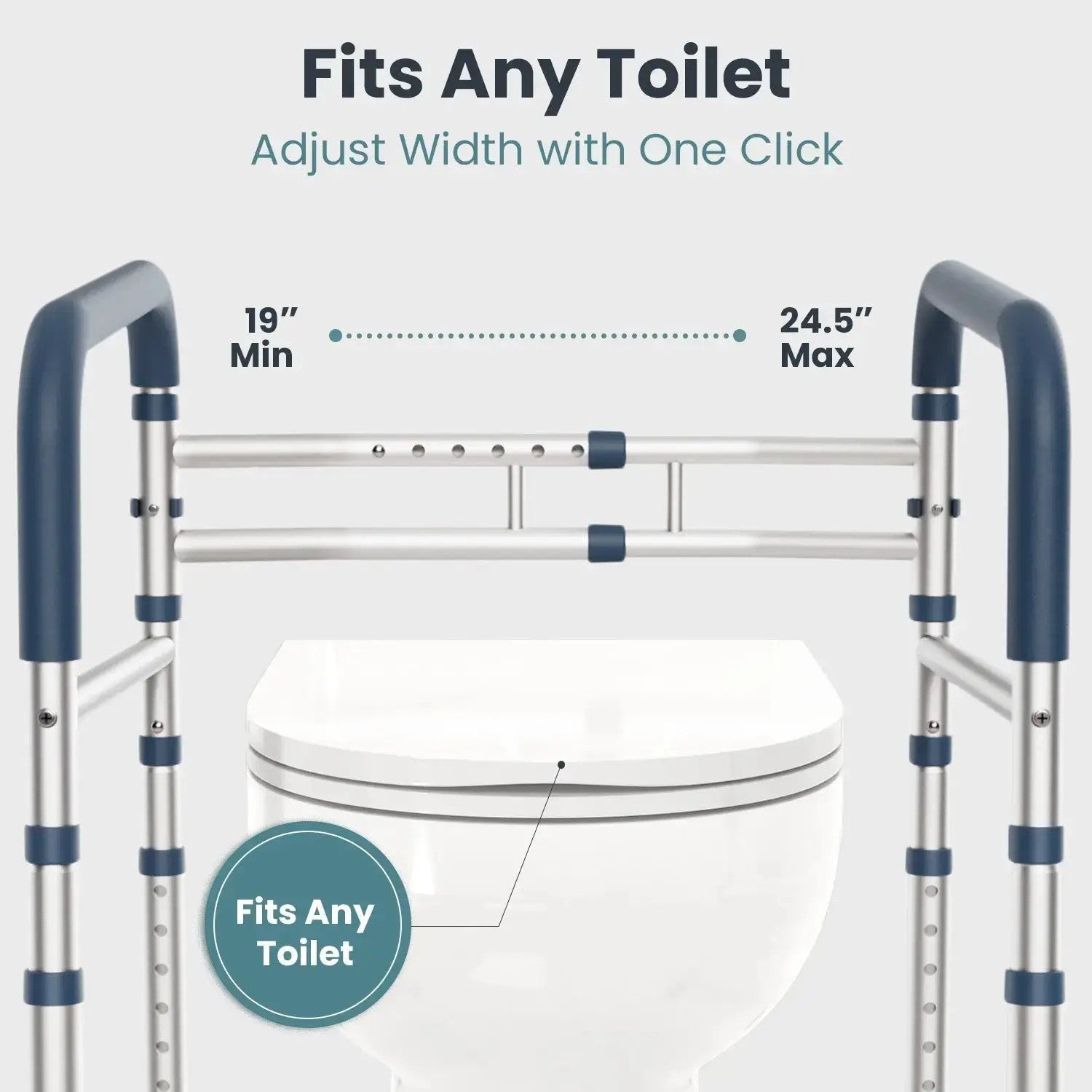 Allvibrant Toilet Safetly Rail (350lb)