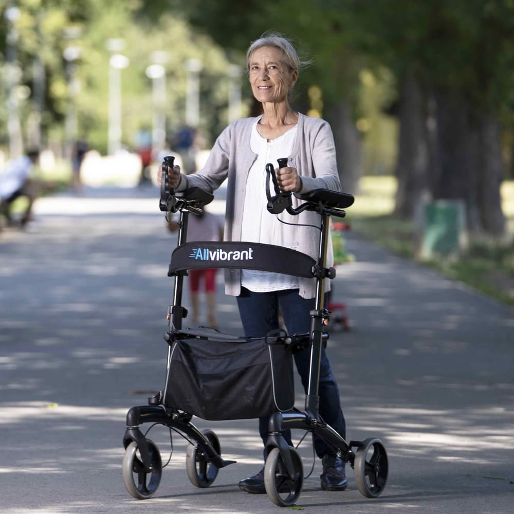 Allvibrant upright walker rollator